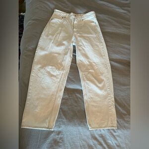 Madewell darted barrel leg Jean in vintage canvas - size 25